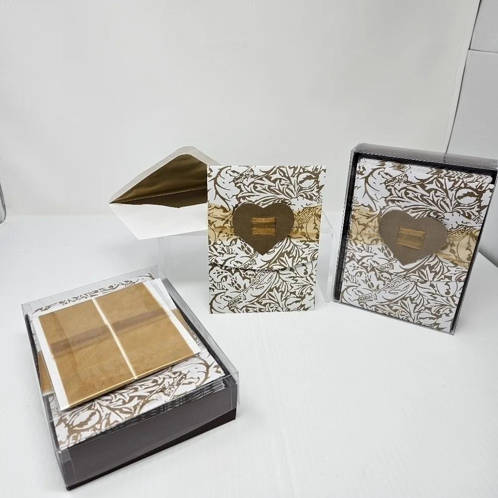 Papyrus Invitations 21 Cards Wedding Anniversary Lined Envelopes Heart & Ribbon